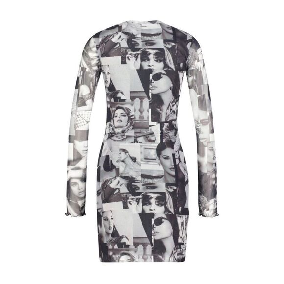 NWT Guess Eco Adriana Icon Mesh Bodycon Mini Dress Size Large - Picture 2 of 8